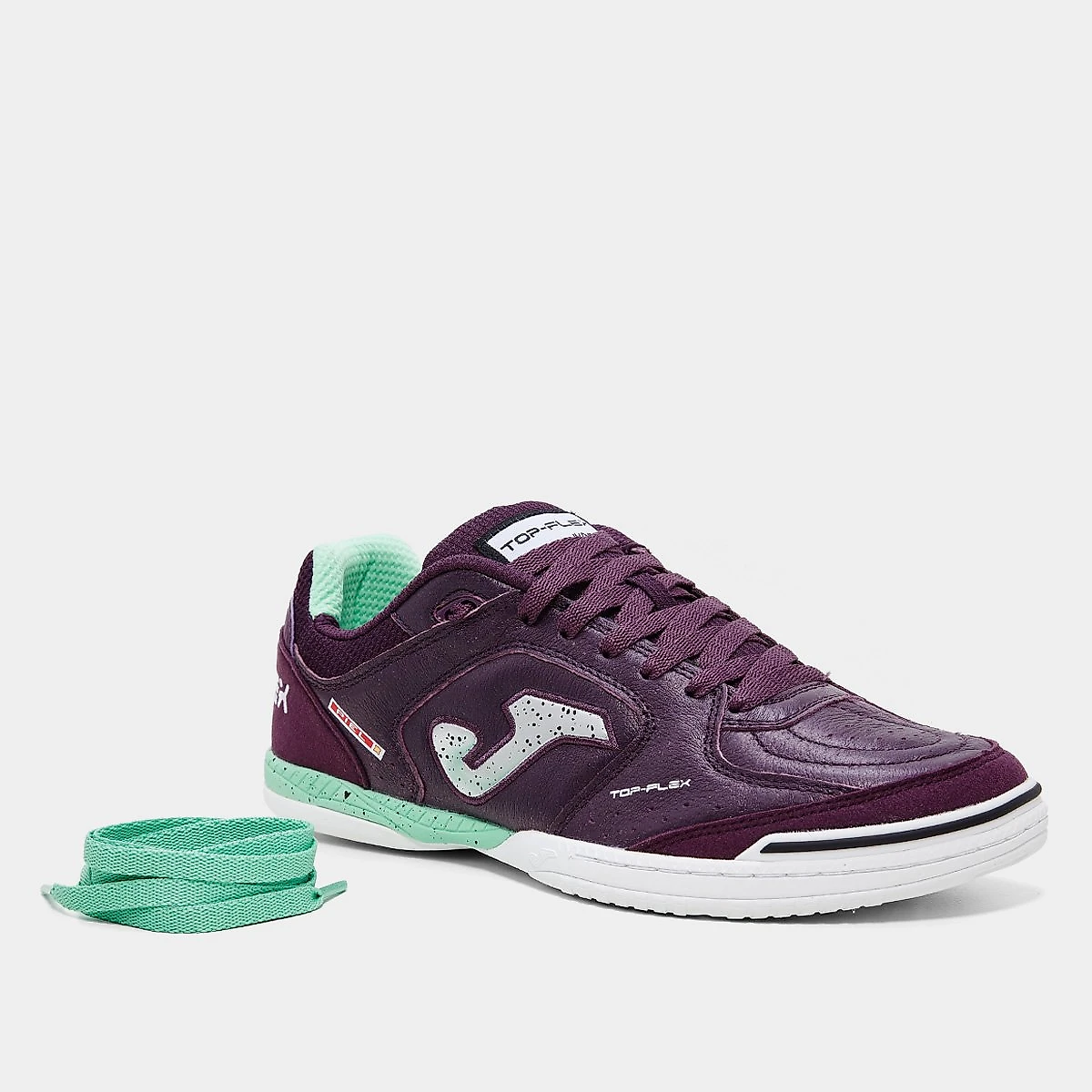 Chuteira Futsal Joma Top Flex  Unissex Vinho+Verde - 34