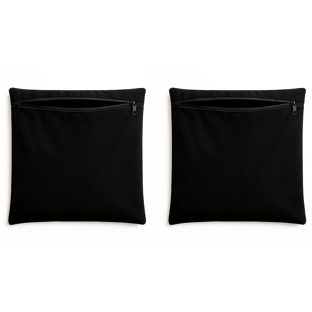 Kit 2 Capas De Almofada Decorativa 42cm Sala Quarto Balaqui Preto