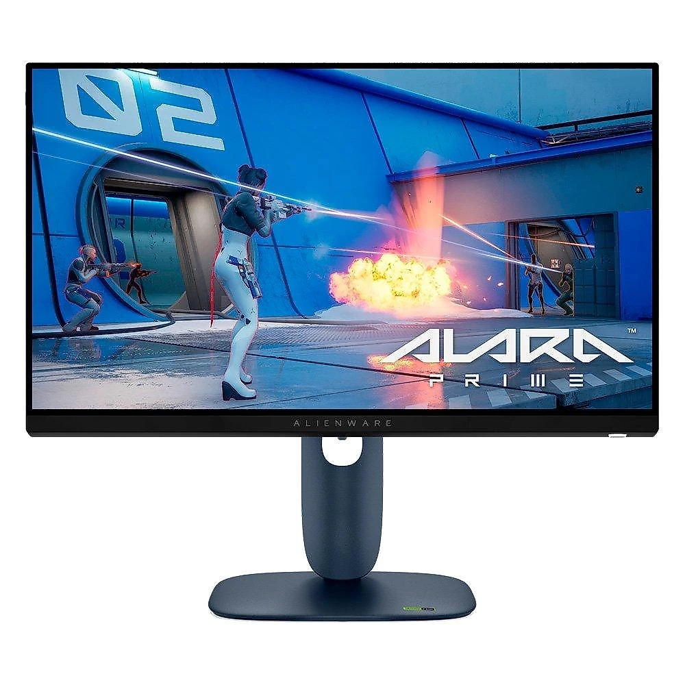 Monitor Gamer Dell Alienware 25", FHD, 320Hz, 0,5ms, IPS, DisplayPort e HDMI, FreeSync, Ajuste de Altura, Preto - AW2525HM
