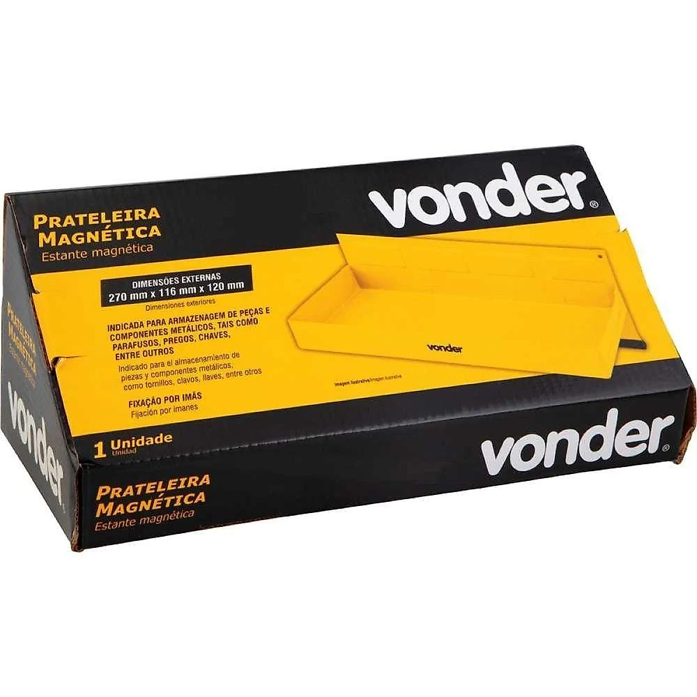 Prateleira Magnética 268x115x30mm Vonder