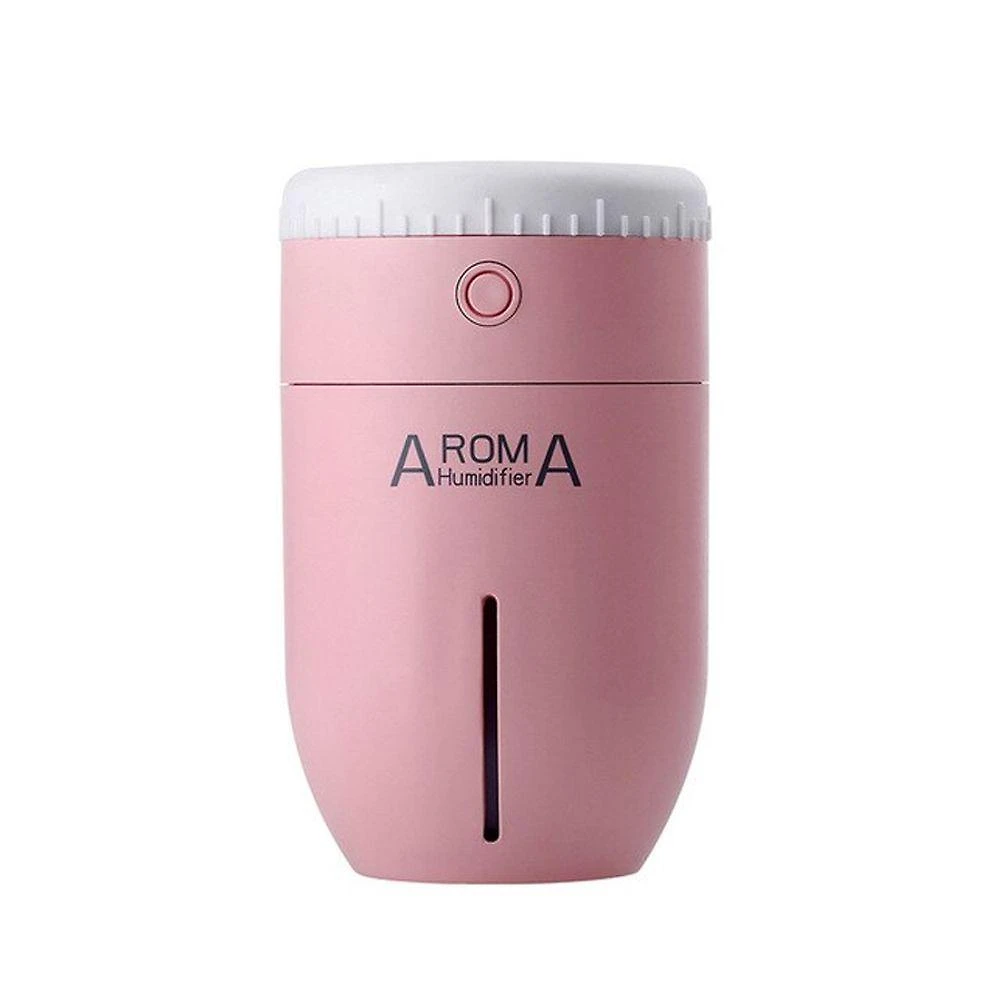Umidificador De Ar Portatil Purificador Usb Lens Aroma Rosa