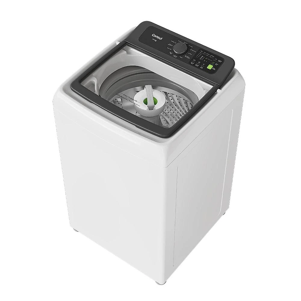 Máquina de lavar consul cwn14ab 14kg modo eco reuso de Água filtro anti-fiapo branca 110
