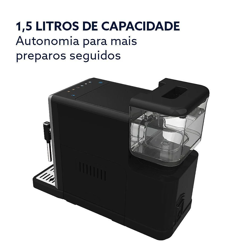 Cafeteira Espresso Oster OCAF980 Aço Inox 1,5L Preto 110V