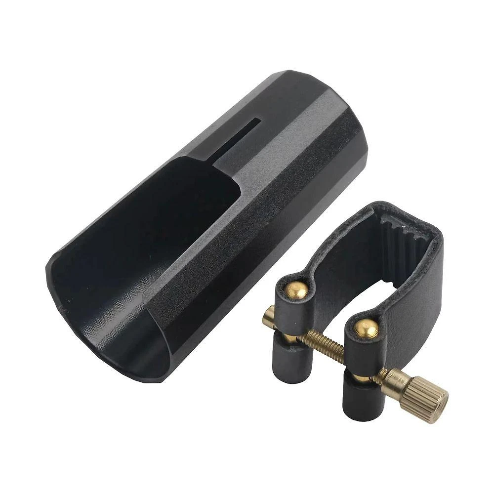 Abraçadeira para Instrumento Musical Tamanho Sax Alto com Cobre Boquilha em Couro Resistente