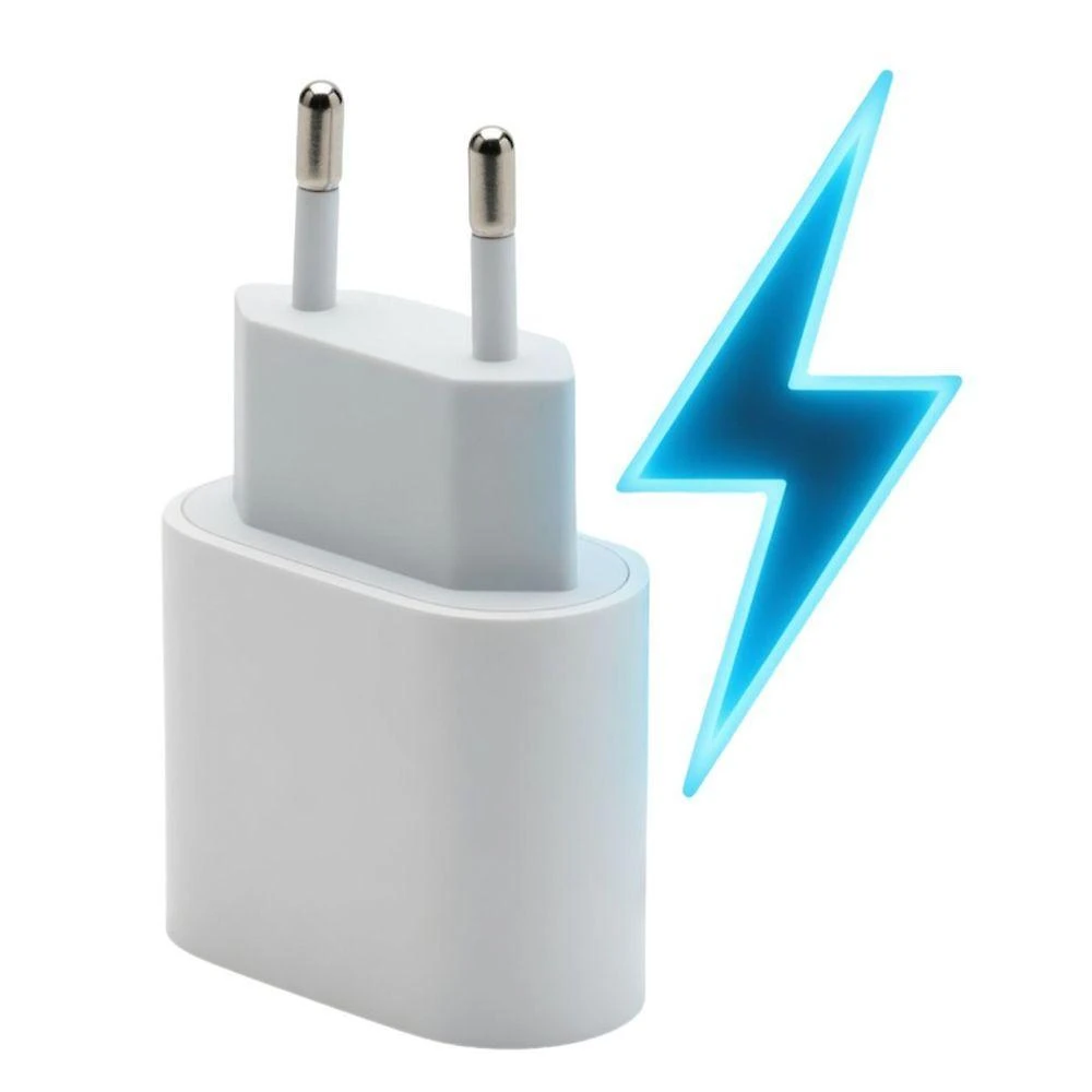 Carregador de Parede Usb C MDM com Power Delivery Branco com 2 Cabos para Smartphones