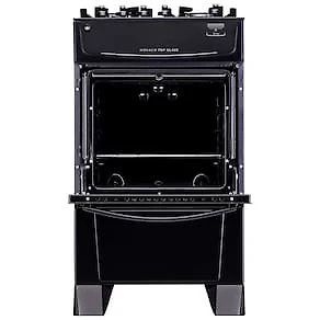 Miniatura Fogão Atlas 4 Bocas Mônaco Top Glass com Mesa de Vidro e Acendimento Automático Bivolt – Preto