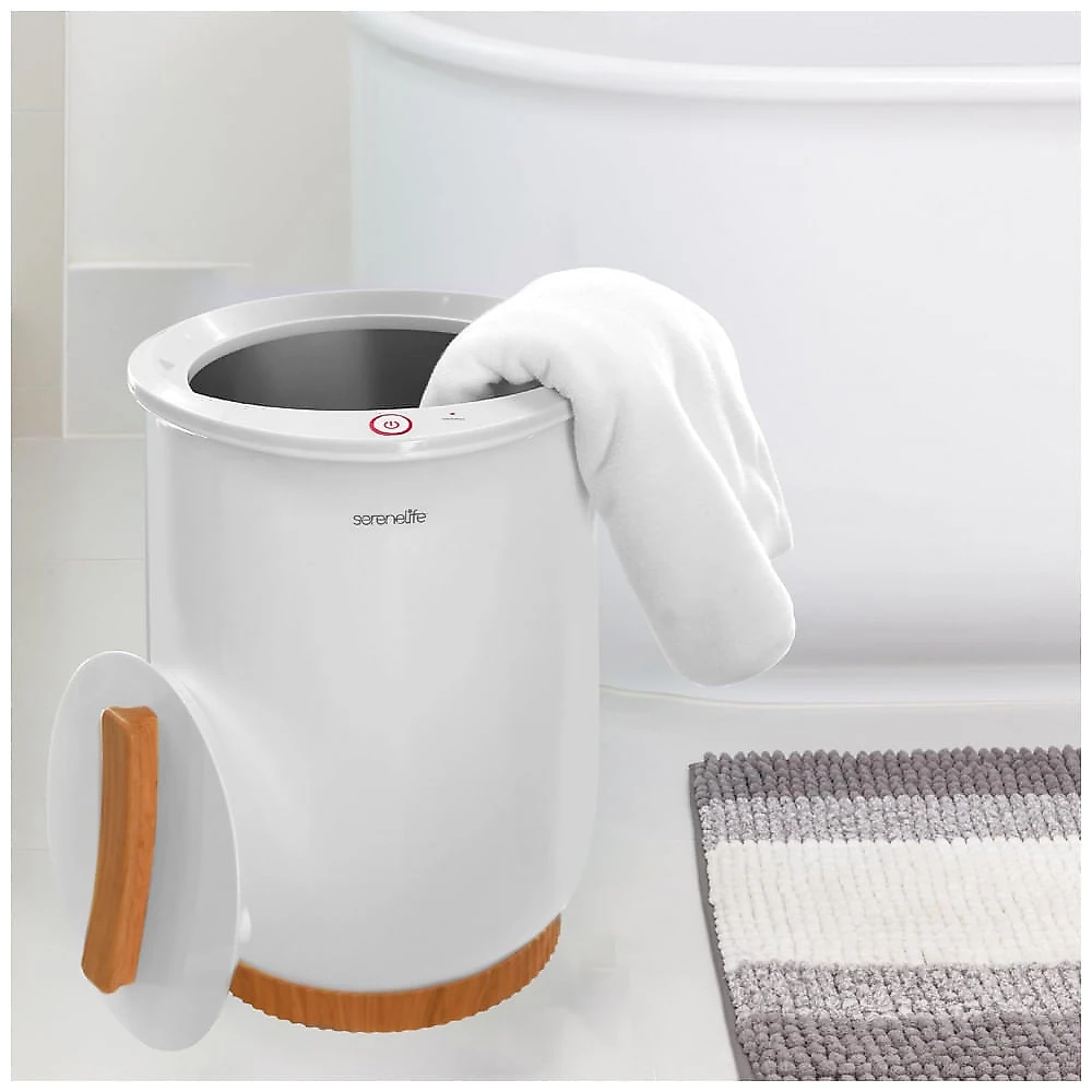 Aquecedor de Toalha Elétrico até 2 Toalhas com Desligamento Automático, 110V, SereneLife, Branco