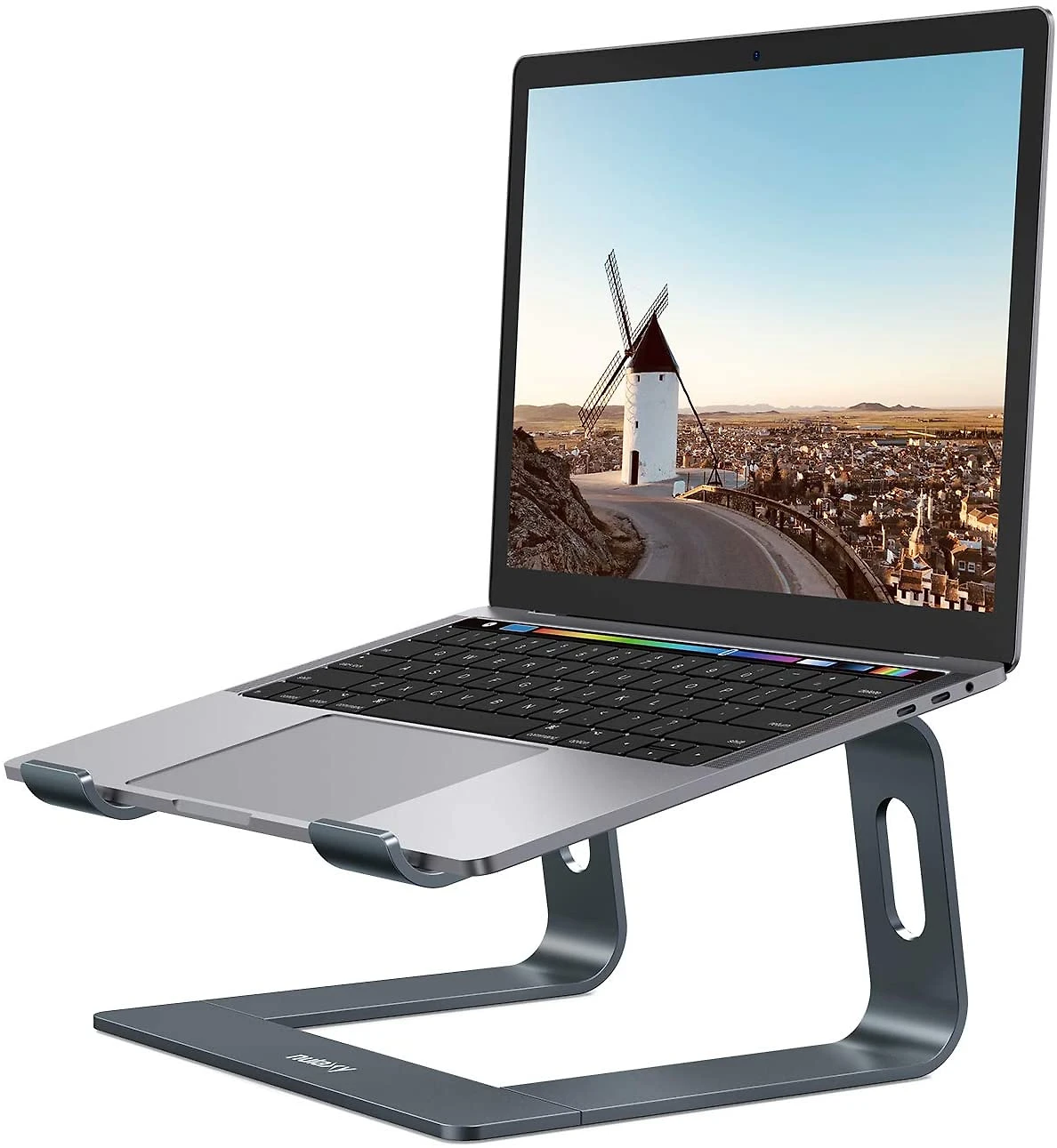 Suporte Ergonômico Laptop Nulaxy Ajustável Dobrável 2540cm Cinza
