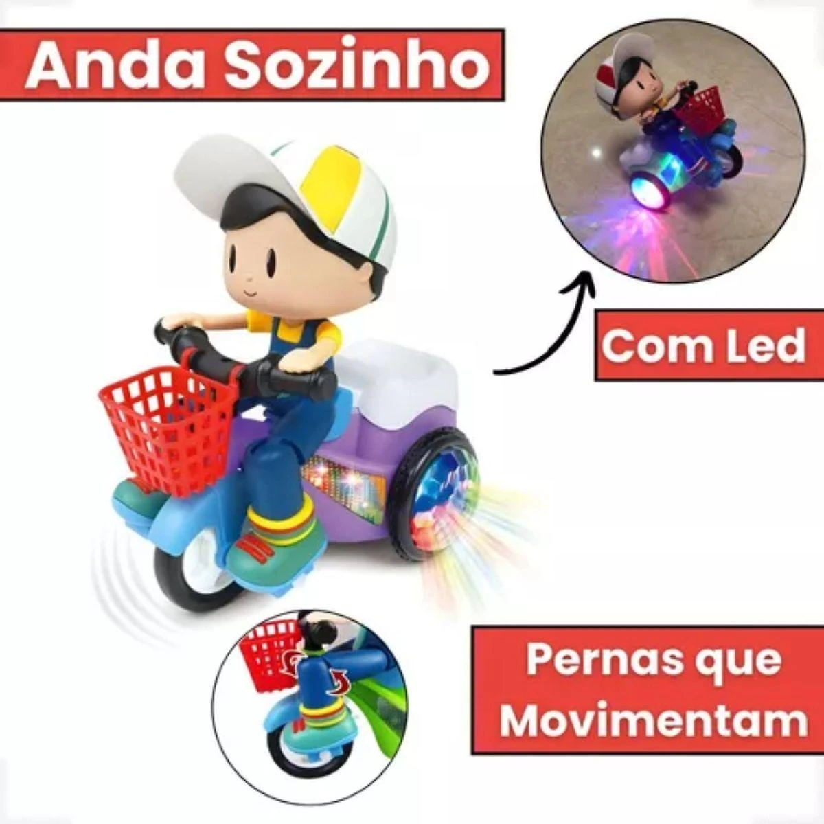 Bicicleta Moto Elétrica Brinquedo Grande Pequeno Médio