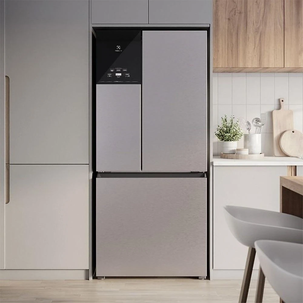 Geladeira Electrolux Frost Free Inverter IM8S 590 Litros, Efficient AutoSense 3 Portas, Inox - 220 Volts