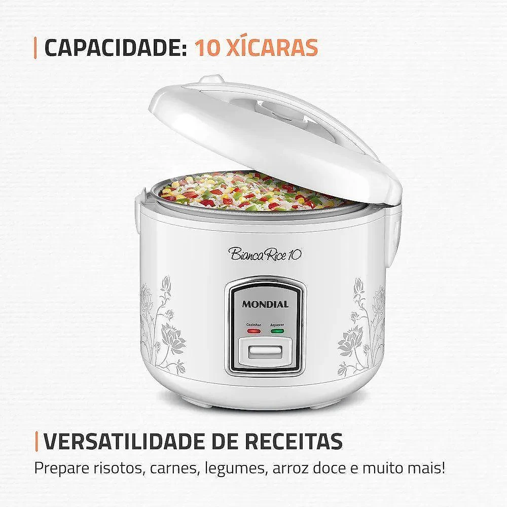 Panela De Arroz Mundial Bianca Rice 10 Xícaras Bc 110V