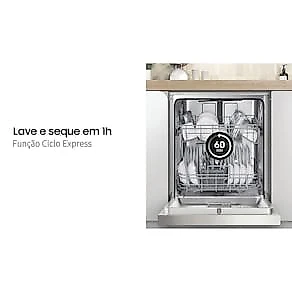 Lava-Louças Samsung DW60C7050FS/AZ 14 Serviços com Display de LED 110V – Inox