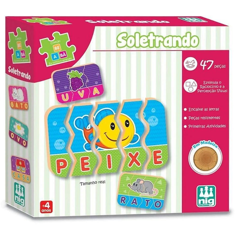 Brinquedo Educativo Be-a-bá Soletrando Turma da Mônica Nig Brinquedos