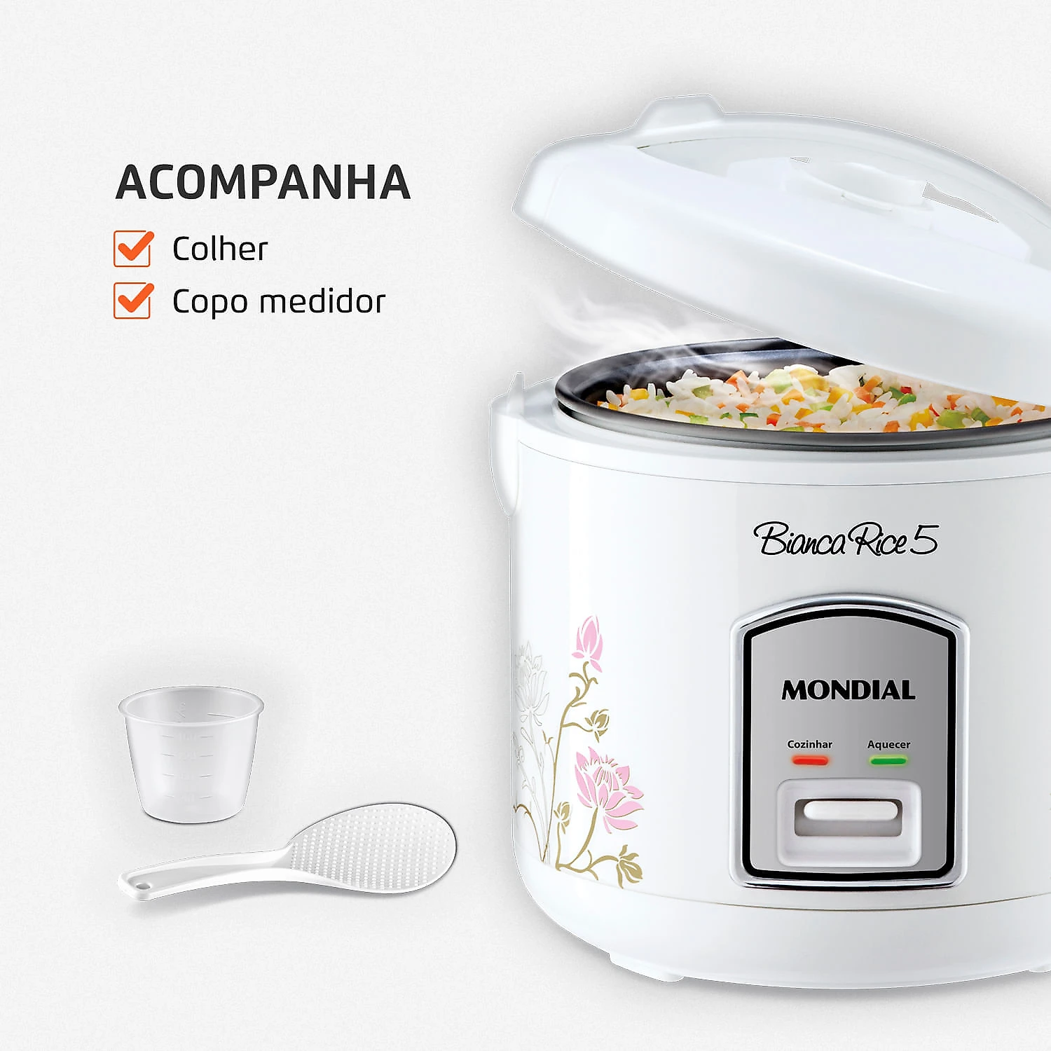 Panela Elétrica Mondial NPE-05-5X PANELA ELÉTRICA-127V-BRANCO