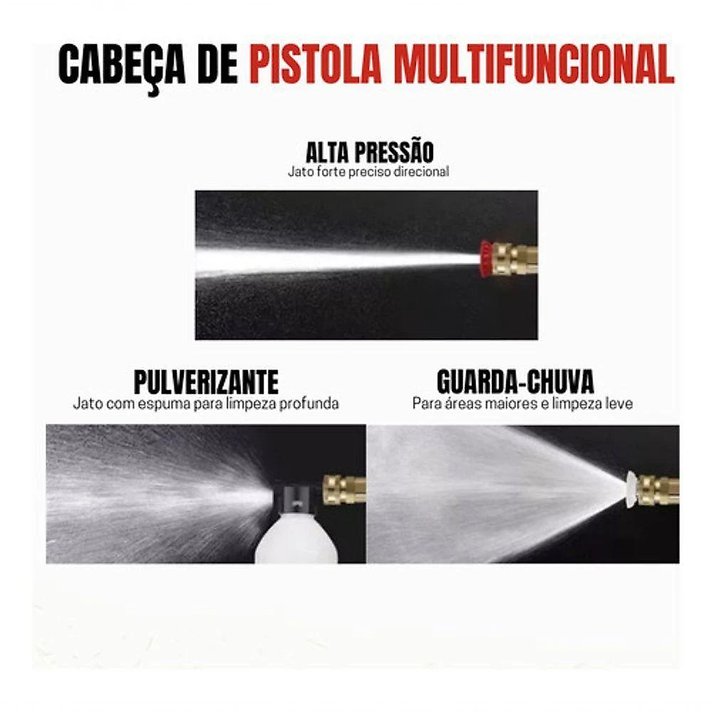 Lavadora de alta pressão pistola lava jato recarregável