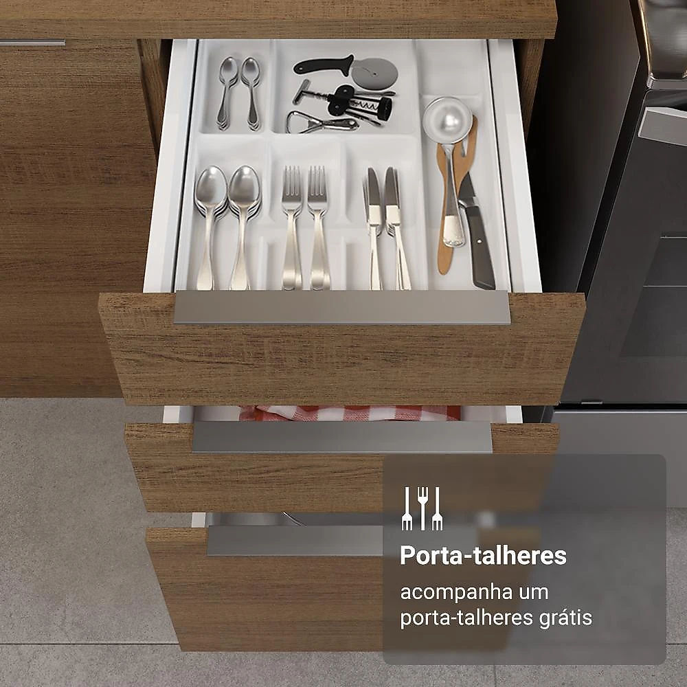 Armário de cozinha completa 549cm rustic stella madesa 01