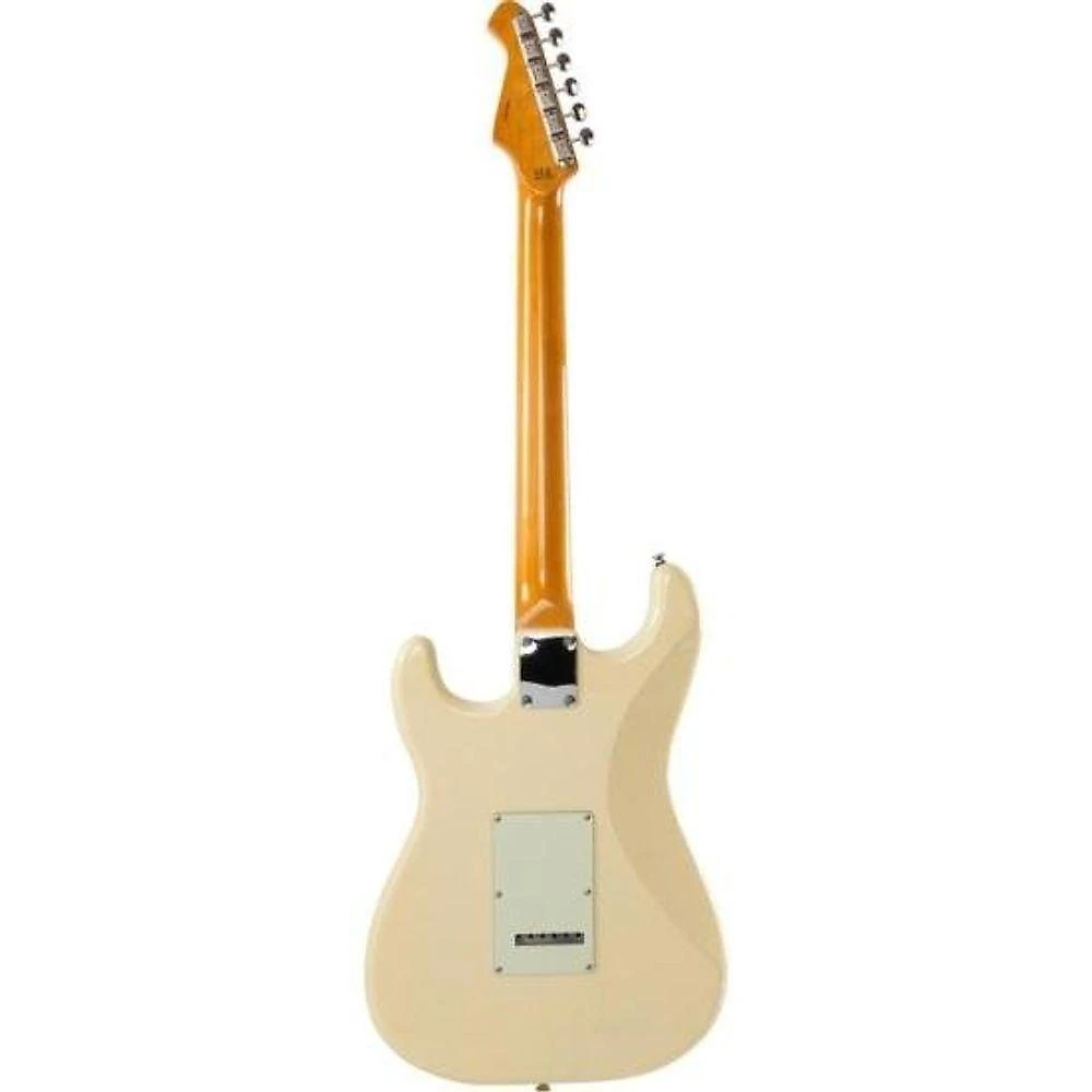 Guitarra Elétrica Pro II STG-62 com Corpo em Alder e Captadores single-coil Vintage White Aria