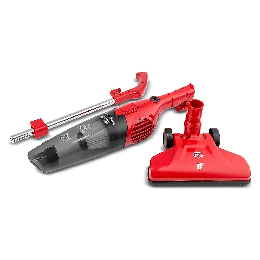 Aspirador de pó vertical portátil bas1290v 1250w britânia vermelho filtro lavável e acessórios 220v
