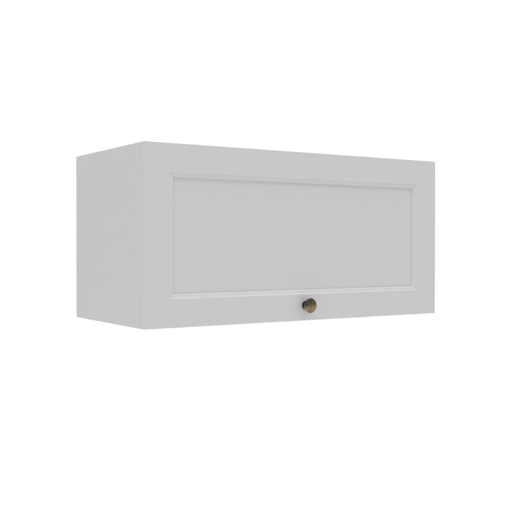 Armário Aéreo Aurora 70CM 1 Porta MDF MDP Basculante Branco