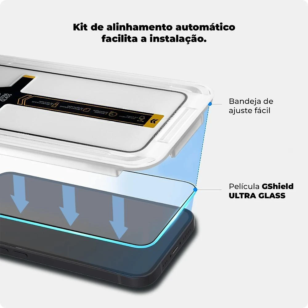 Película Para Iphone 14 Pro Max - Ultra Glass - Preta - Gshield