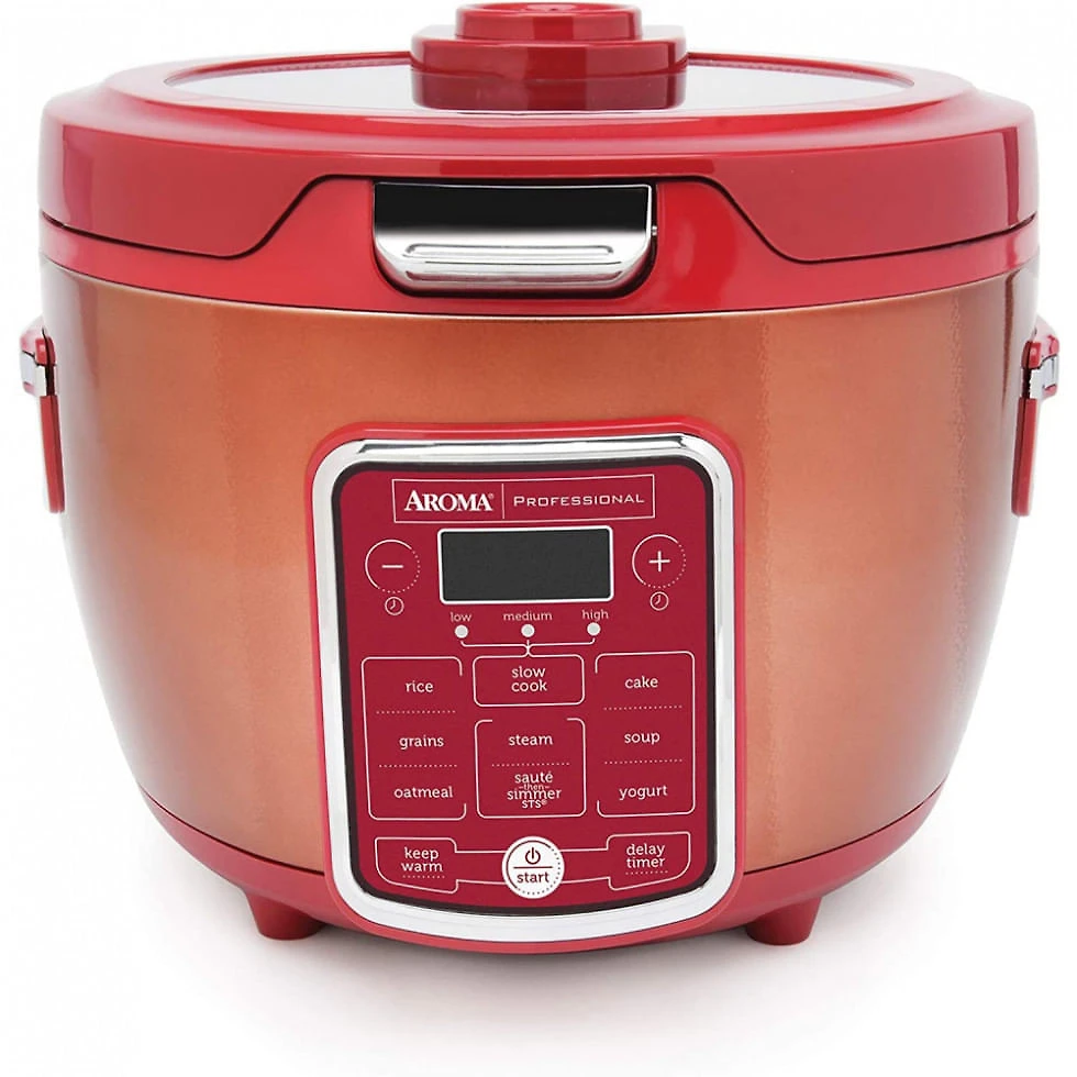 Panela de Arroz Elétrica até 10 xícaras não Cozidas com Painel de Controle, 110V, Aroma Professional ARC 1230R, Vermelha