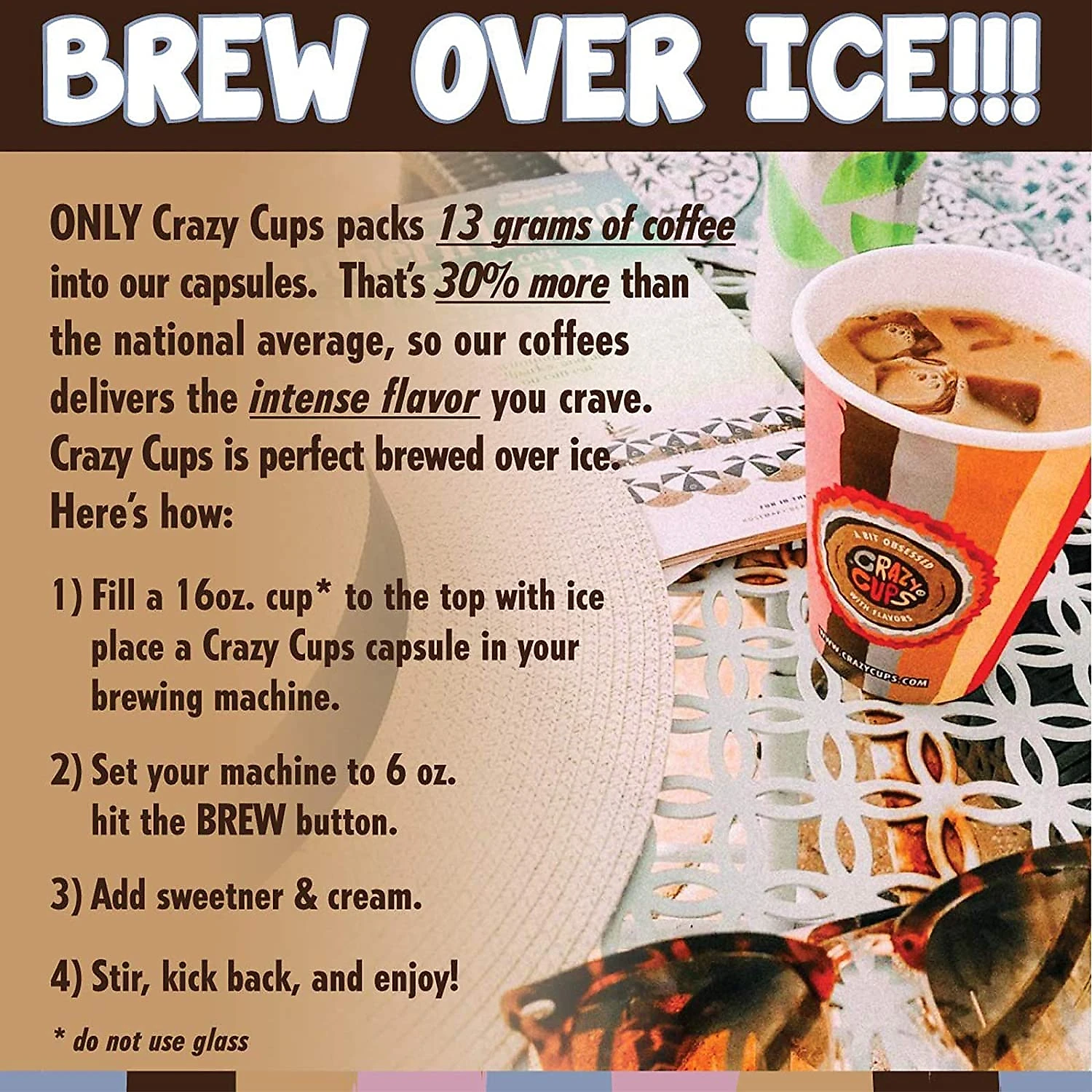 Cápsulas de Café com sabor de Mocha de Chocomenta 80u Keuring Kcup Crazy Cups