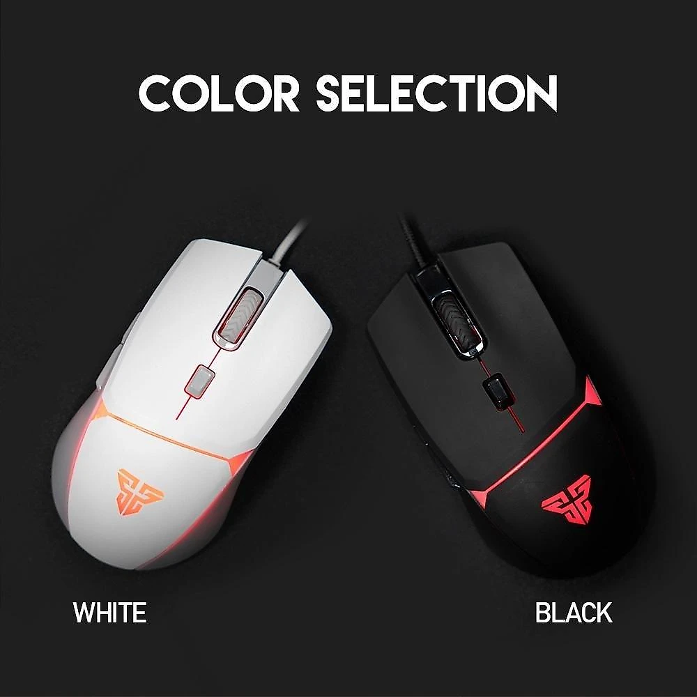 Mouse Gamer com Fio Fantech Crypto VX7, 8000 DPI 6 botões, Preto - Crypto VX7 B