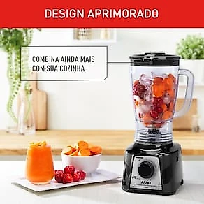 Liquidificador Arno Power Mix Essential LQ19 700W Jarra 2,4L 3 Velocidades Preto 110V