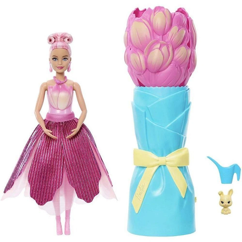 Boneca Barbie Reveal Pop Pétalas Surpresas Revelação com Água Mattel