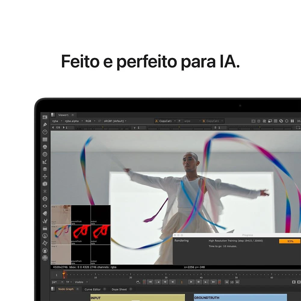 Miniatura MacBook Pro 16" Apple M5 Pro chip com 18 núcleos CPU e 20 núcleos GPU  48GB  1TB SSD - Preto espacial
