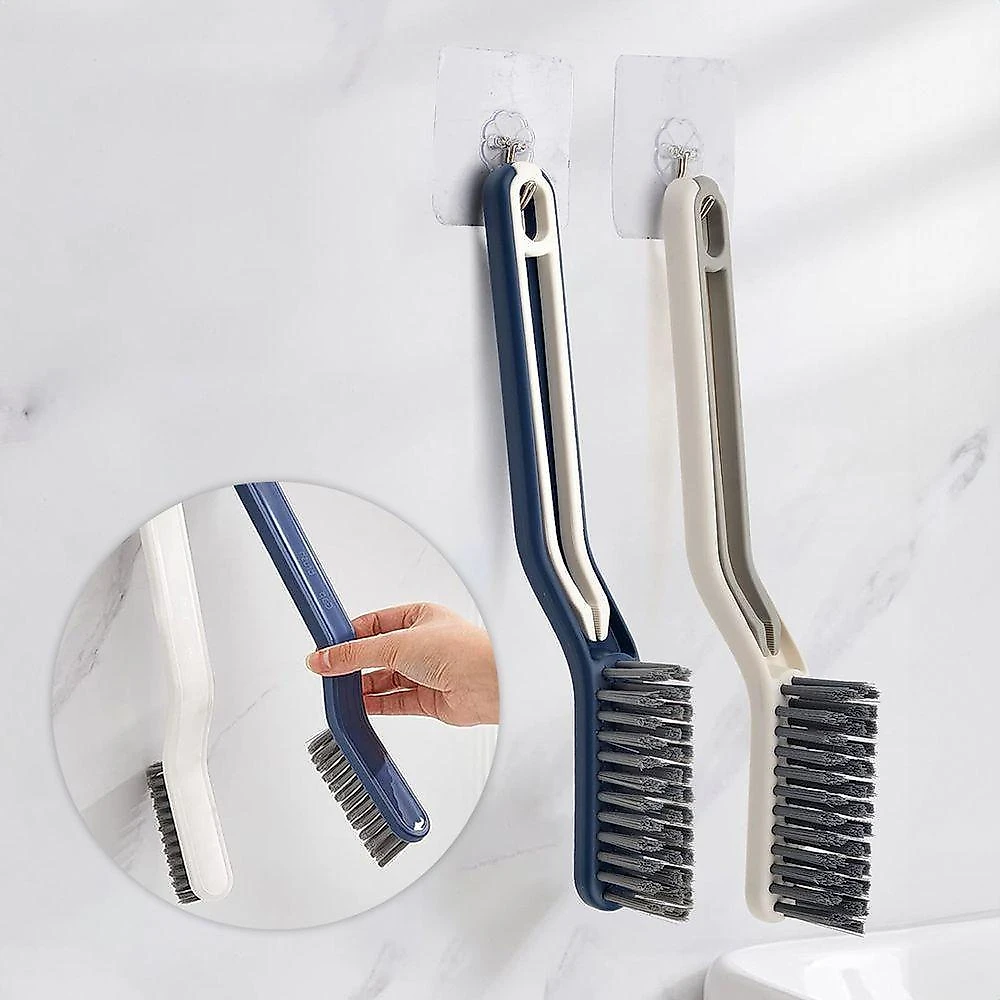 Escova de Limpeza Escova Pinça Multiuso para Cantos e Rejuntes 2 em 1 para Banheiro Cozinha Carro