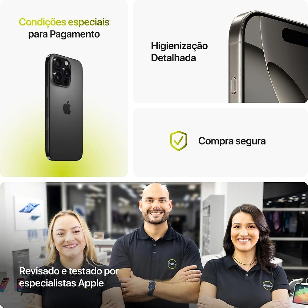 Seminovo iPhone 16 Pro 128GB - Titânio Deserto - Condição Excelente