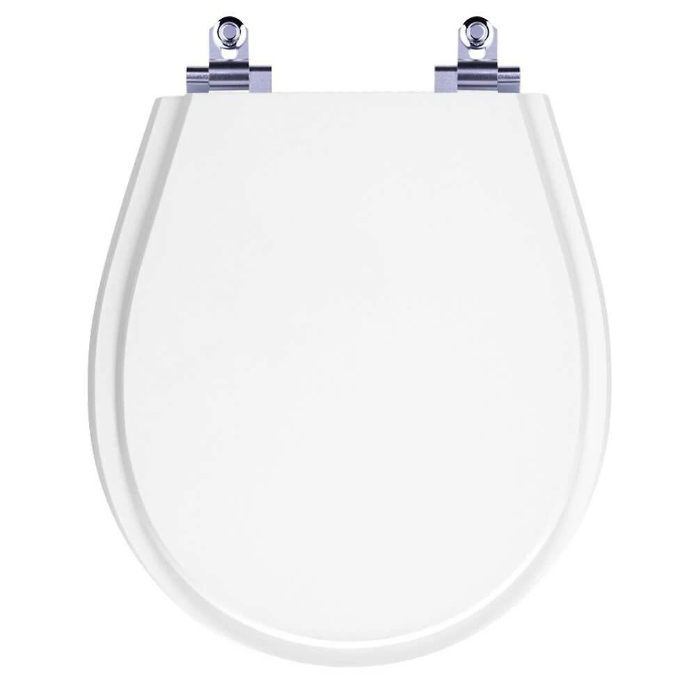 Assento Sanitário Avalon Alongado Polipropileno Fechamento Suave Almofadado Branco