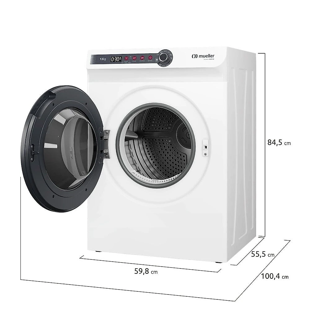 Secadora de Roupas Mueller 13 kg com Sensor de Umidade - MSP13F Branco - 110V