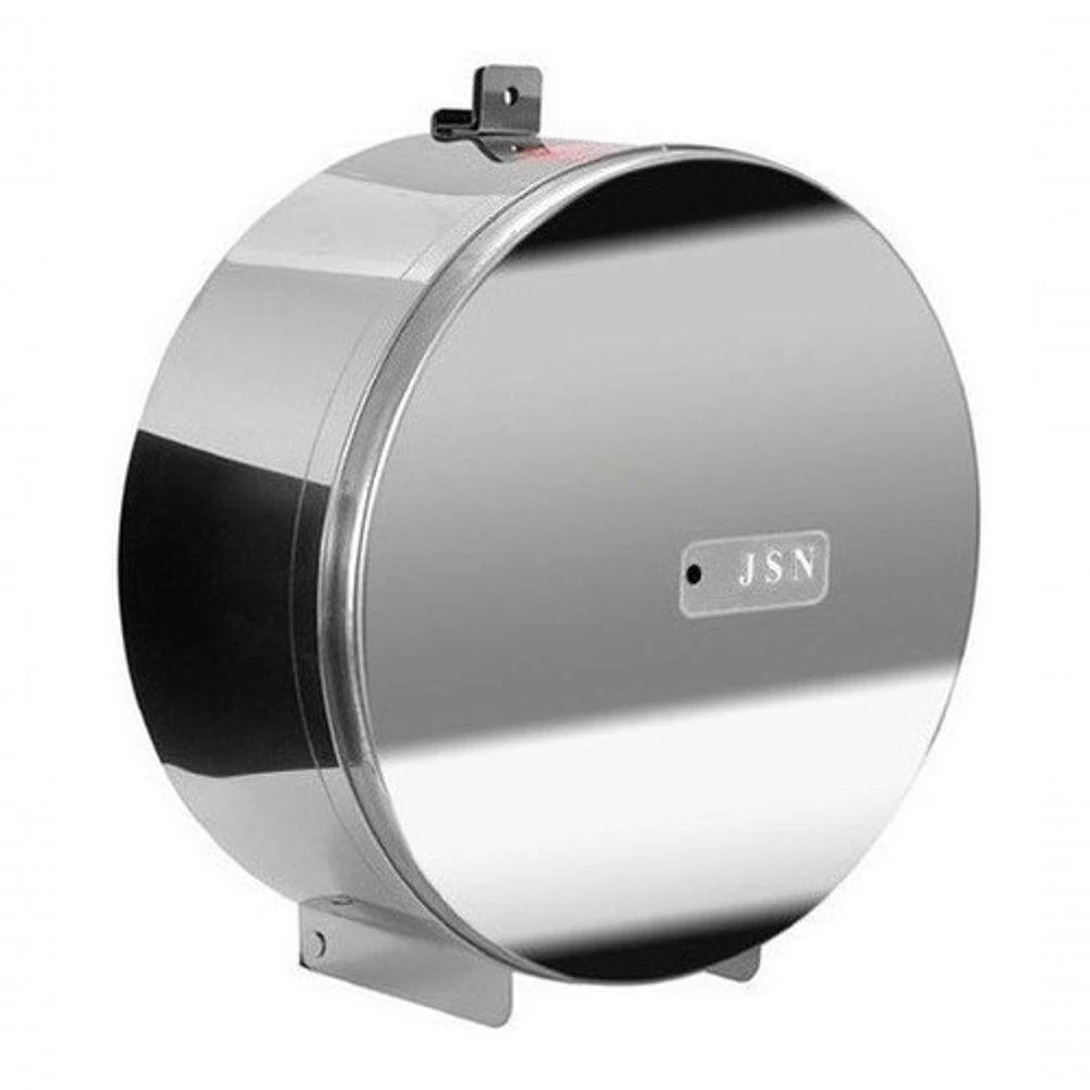 Suporte para Papel Higiênico Rolo 300m Aço Inox 430 com Porta Cadeado Inox Higipack