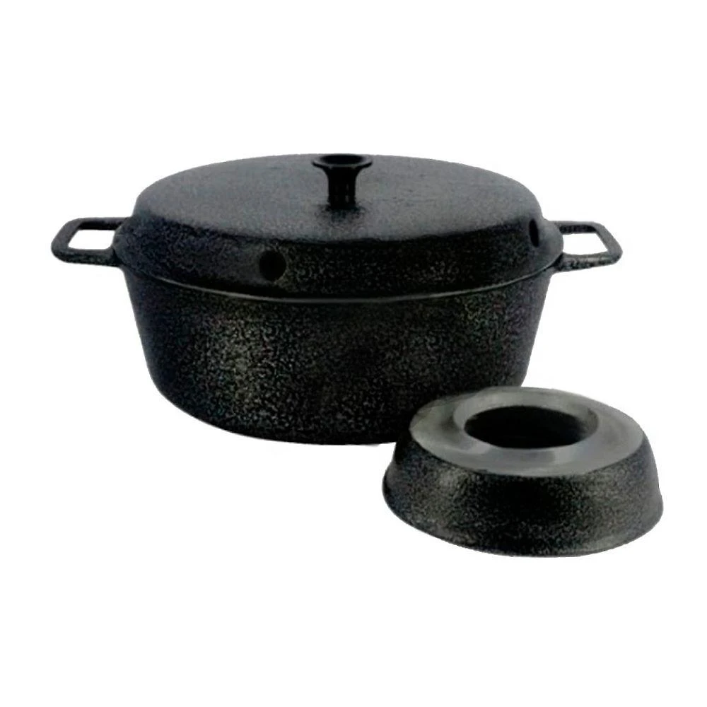 Forma para Bolo Craqueada 52-DF.P Alumínio Fundido com Cone Central 2,7L Preta Diviforte