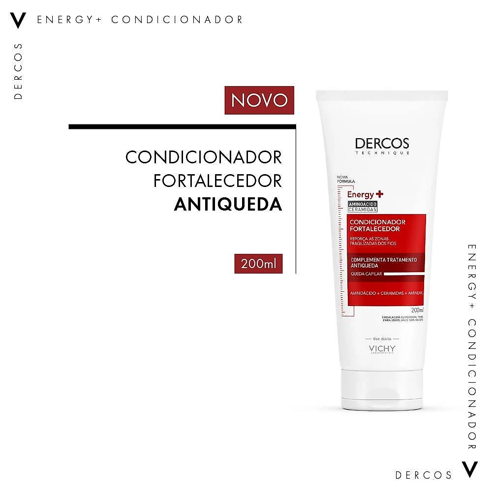 Condicionador antiqueda e fortalecedor vichy dercos energy+ 200ml