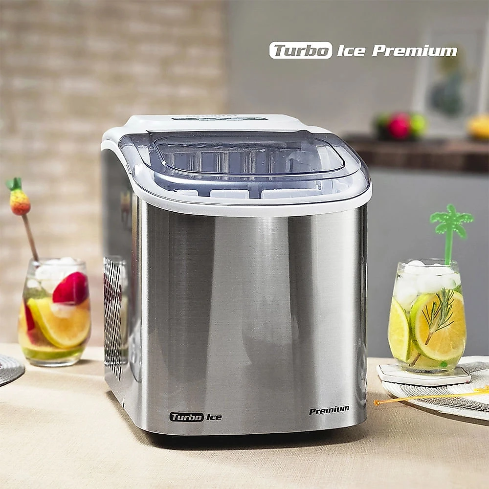 Máquina de Gelo Turbo Mondial Ice Premium MG-12-GI Cinza - 127V