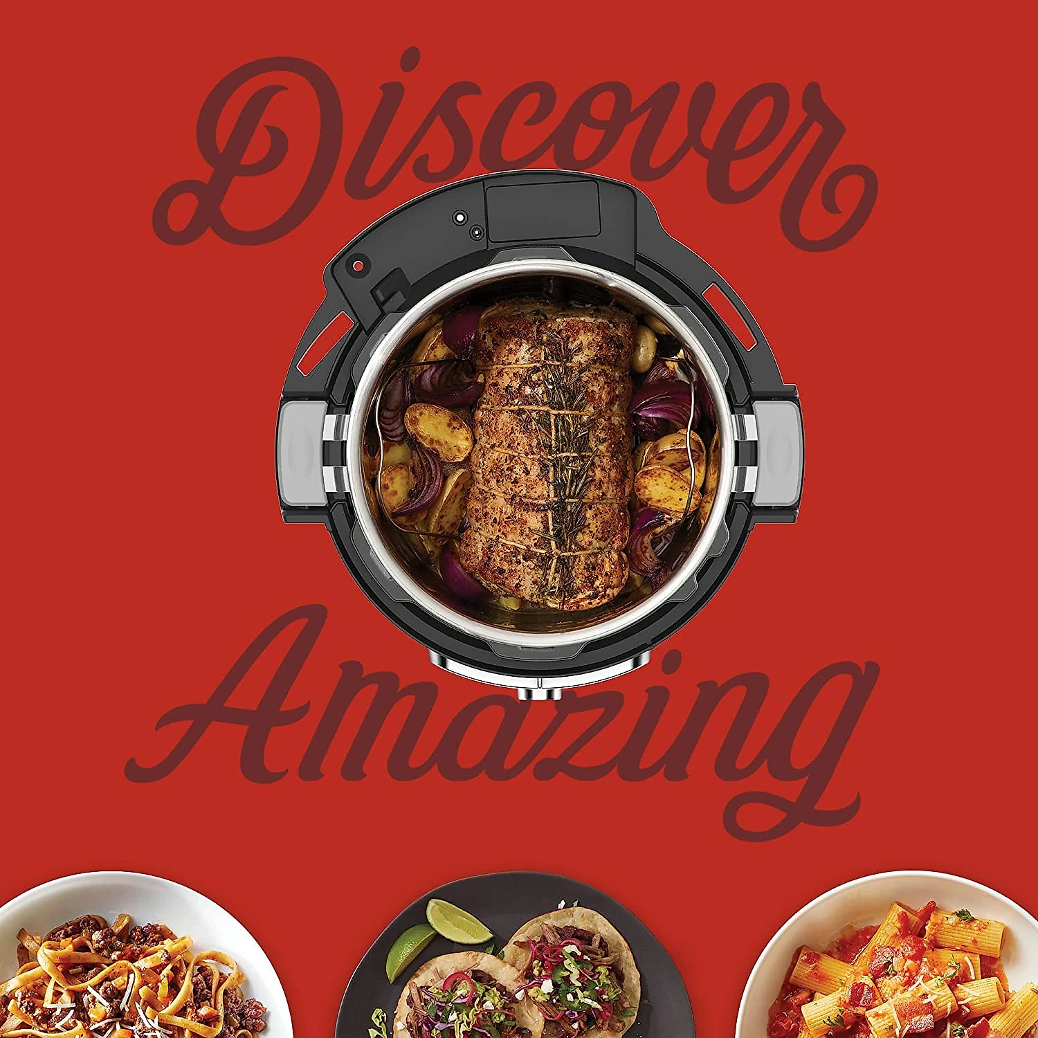 Instant Vortex Plus Fritadeira Elétrica AirFryer 8L 10 em 1 com Painel Digital e Cesta Dupla 1700W110V