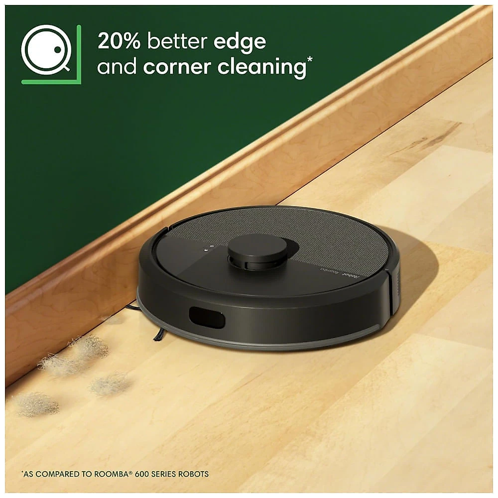 Robô Aspirador iRobot Roomba 105 Vac Preto com Autoesvaziamento, Navegação LiDAR e Sucção Potente