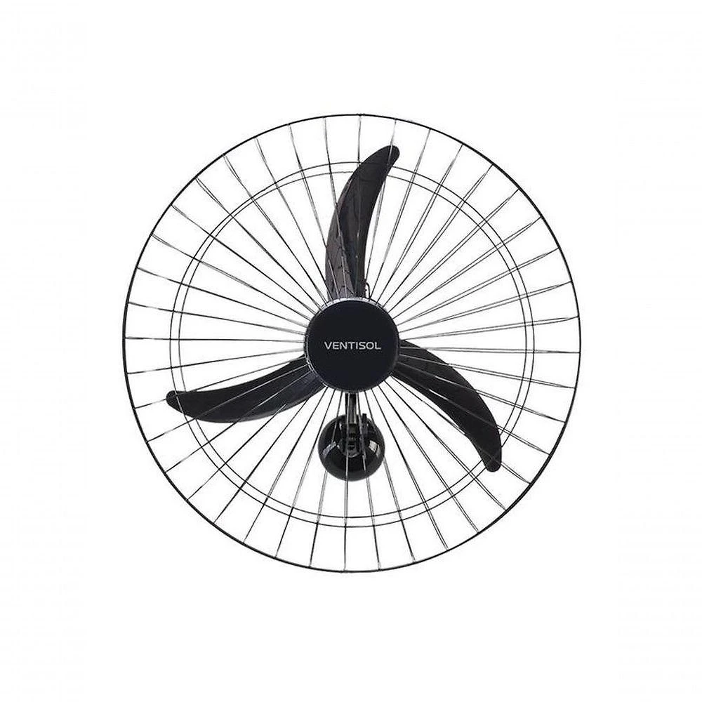 Ventilador de Parede 147W 60cm Preto New Premium com Oscilação e Controle de Velocidade 220V