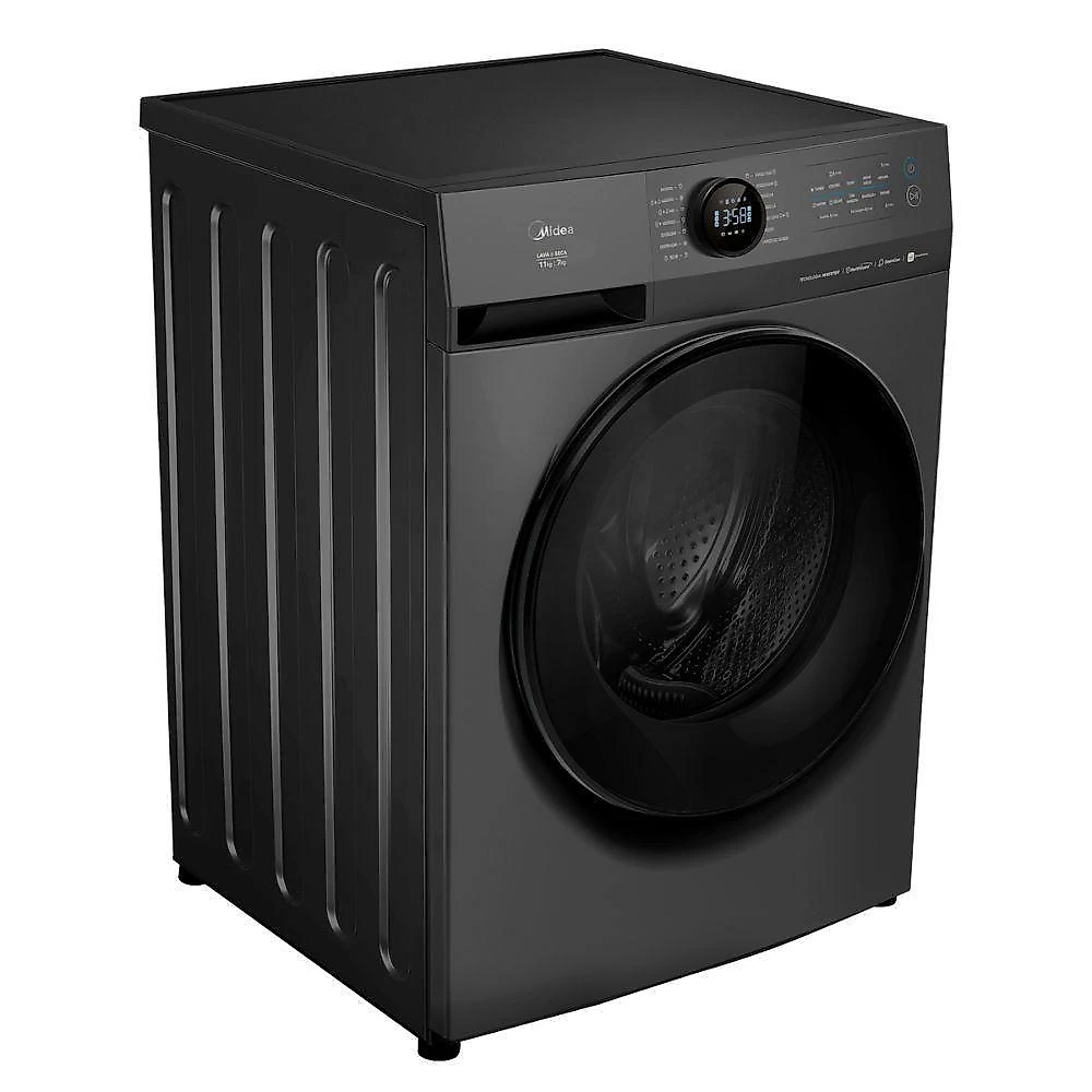 Lava e Seca Midea MF201 Titanium Slim 11KG Conectada Titânio 110V