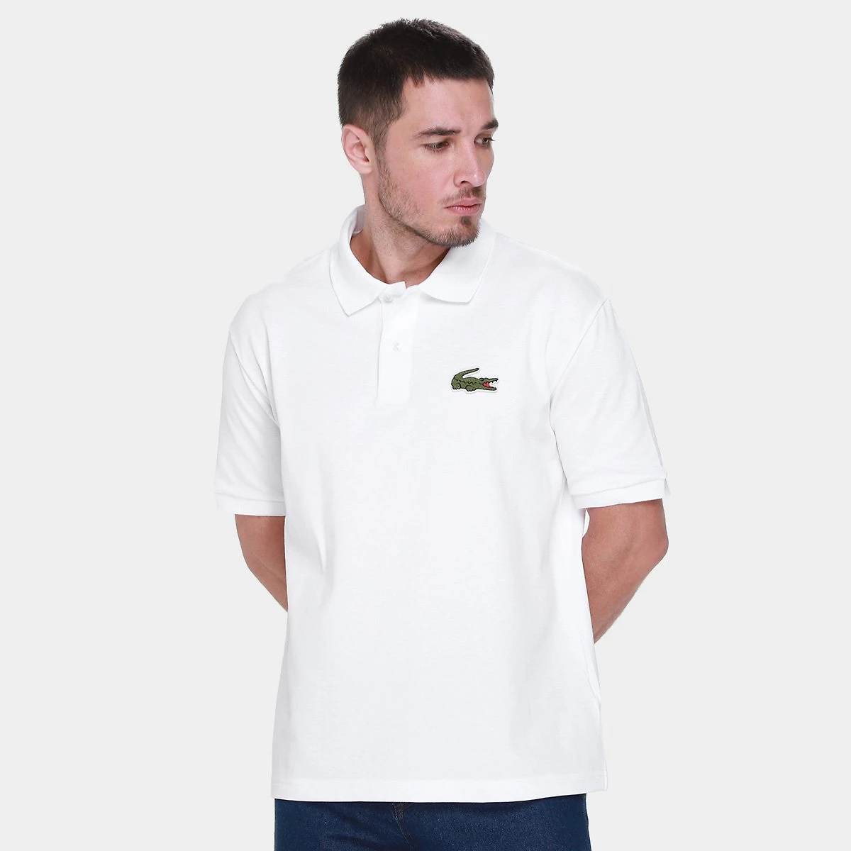 Miniatura Camisa Polo Lacoste Branco - G