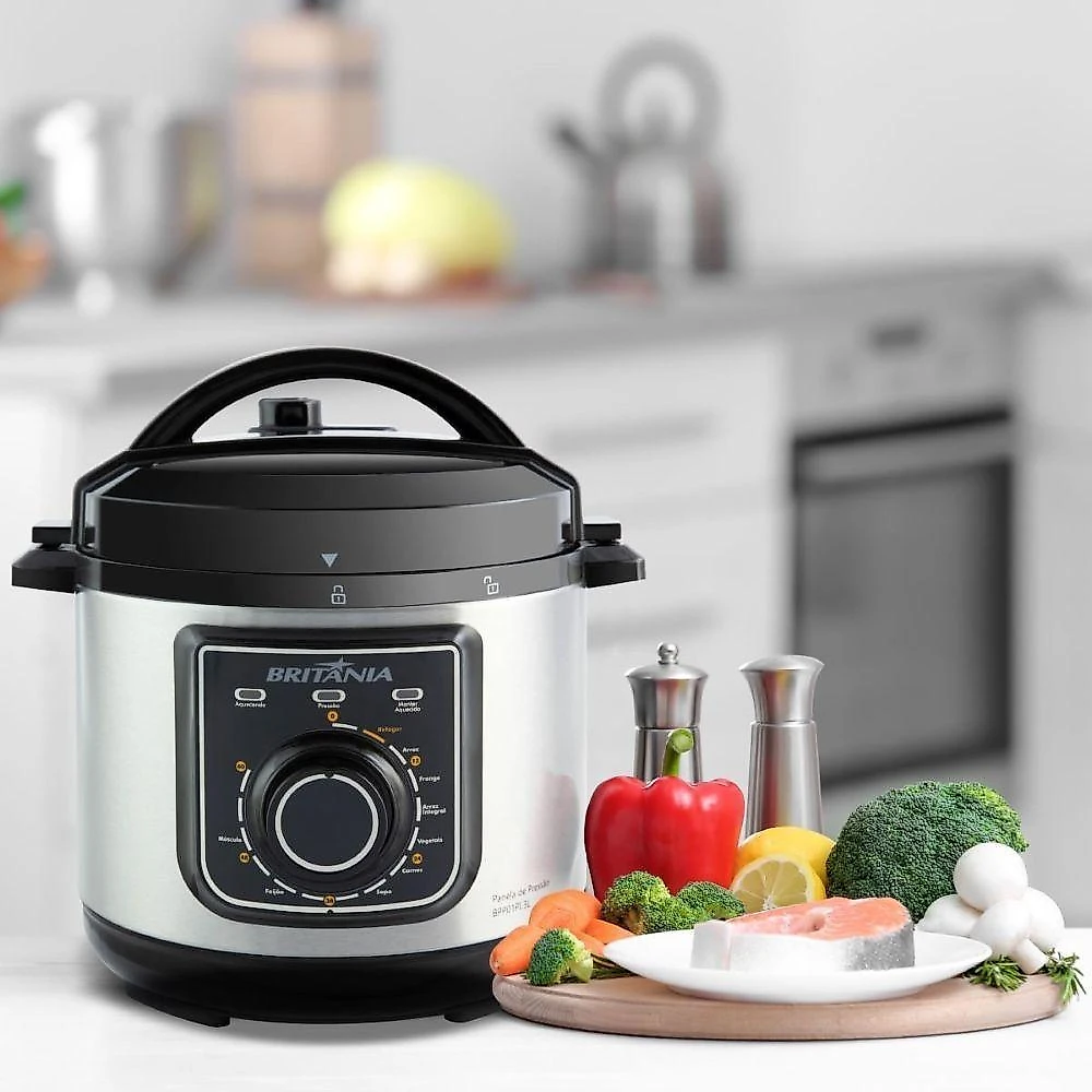 Panela Pressão Multifuncional Bpp01pi 700W Britânia 3L 220V