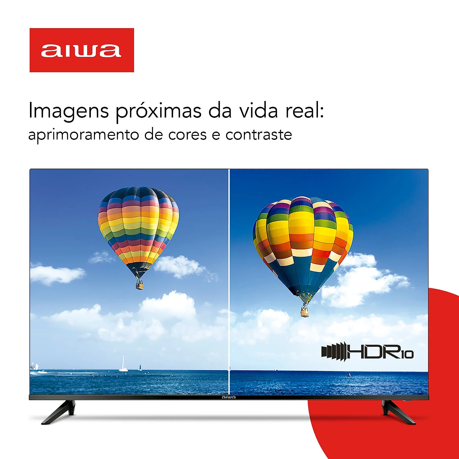 Miniatura Smart TV AIWA 32” Android HD Borda Ultrafina HDR10 Dolby Áudio AWS-TV-32-BL-02-A TV 32 ANDROID BORD INF AWS-TV-32-BL-02-A