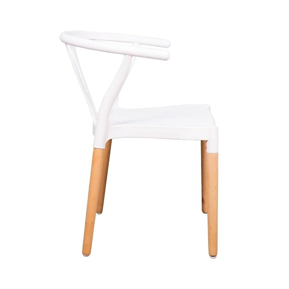 Conjunto 4 Cadeiras Polipropileno Wishbone Yescasa Branco