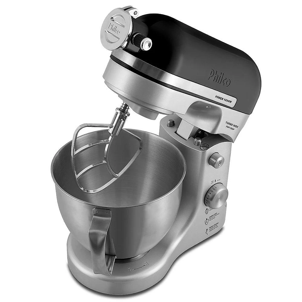 Batedeira Planetária Philco PBP1200P Turbo Inox 110V