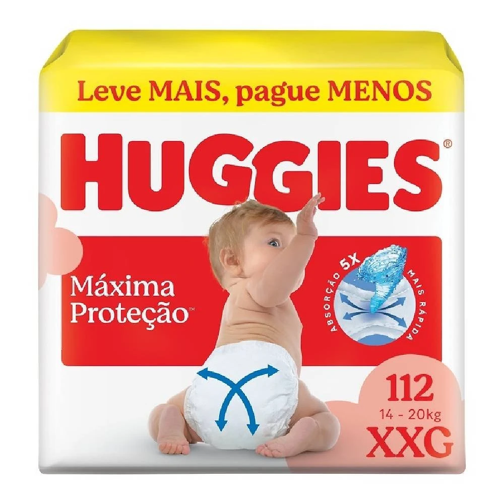 Fralda Huggies Supreme Care Giga Xxg Com 112 Unidades