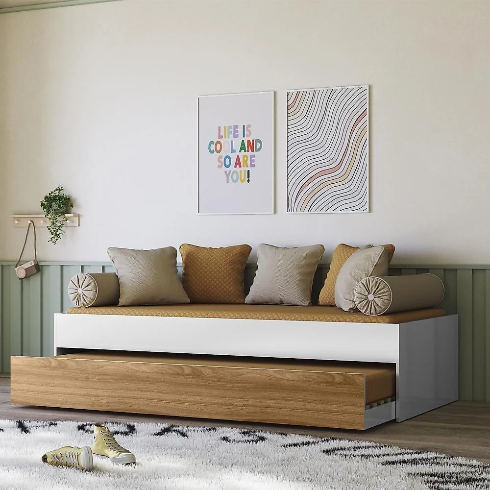 Bicama Solteiro Flex 3800 Branco Nature Plla Branco Nature
