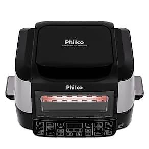 Fritadeira Elétrica Air Fryer Philco PAF12A Barbecue Digital 12L Preta 110V